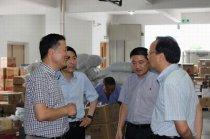 市委常委、宣傳部長何加順來我公司調研